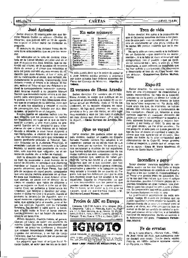 ABC MADRID 15-08-1985 página 14