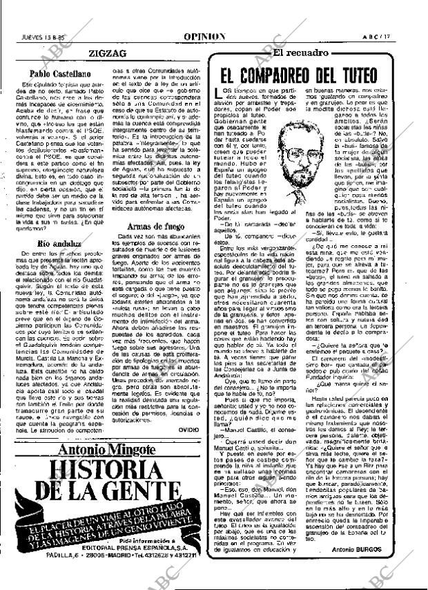 ABC MADRID 15-08-1985 página 17