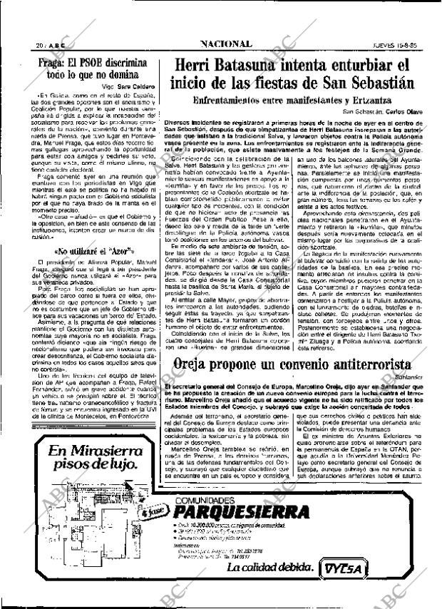 ABC MADRID 15-08-1985 página 20