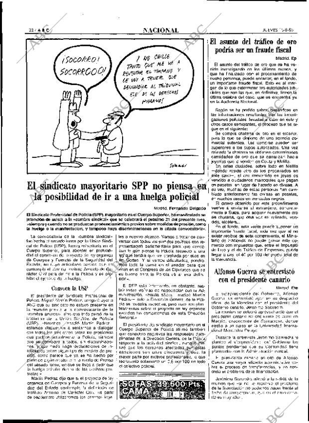 ABC MADRID 15-08-1985 página 22