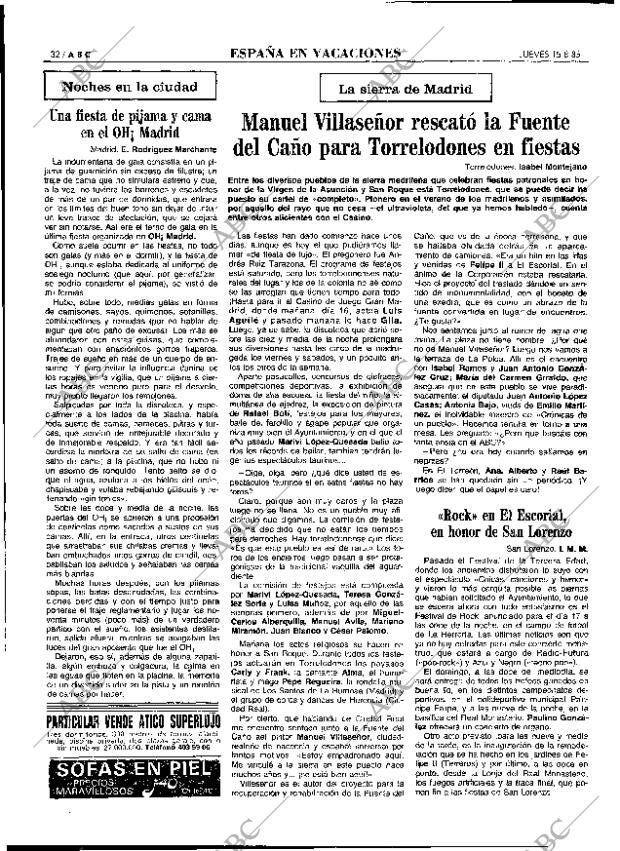 ABC MADRID 15-08-1985 página 32