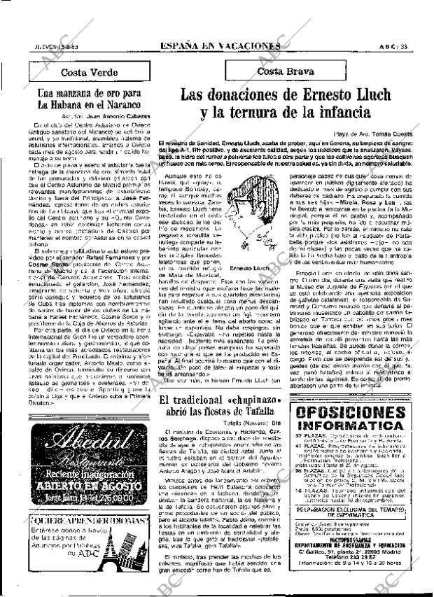 ABC MADRID 15-08-1985 página 33
