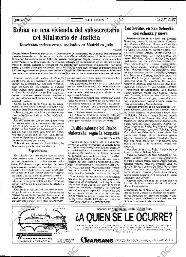ABC MADRID 15-08-1985 página 38