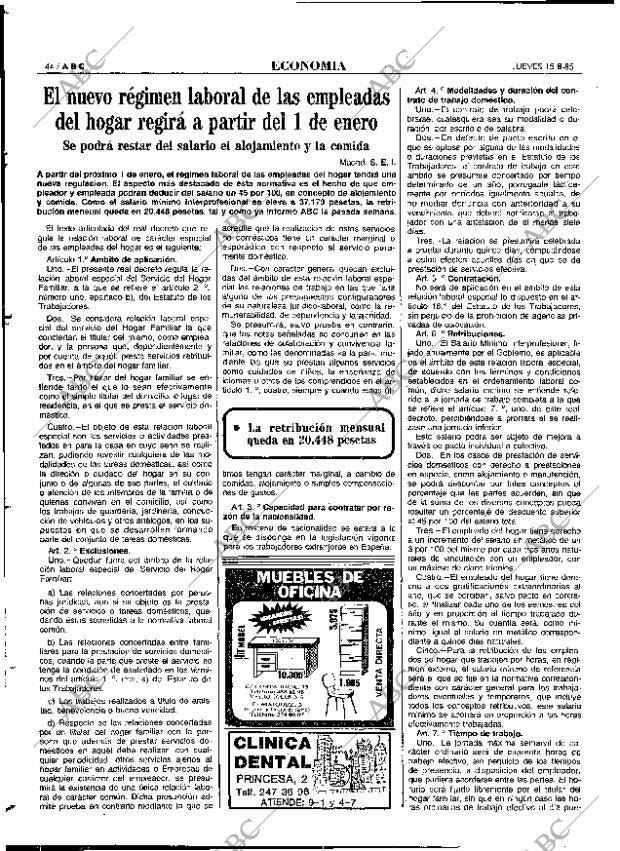 ABC MADRID 15-08-1985 página 44