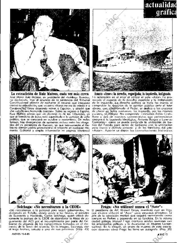 ABC MADRID 15-08-1985 página 5