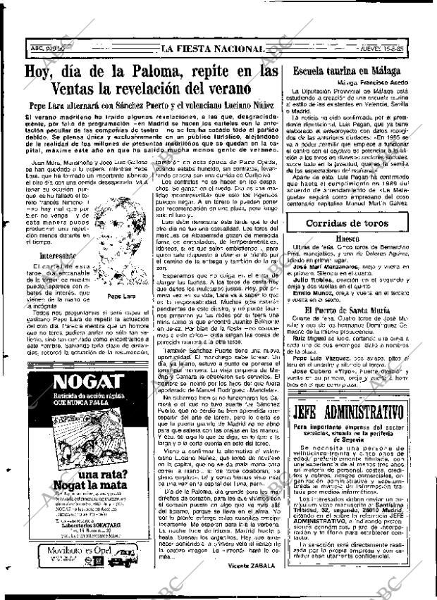 ABC MADRID 15-08-1985 página 50