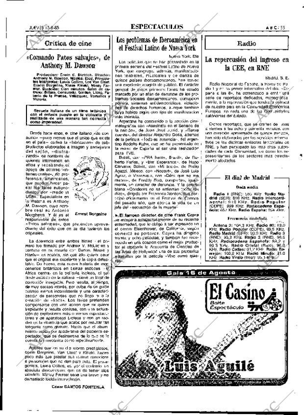 ABC MADRID 15-08-1985 página 55