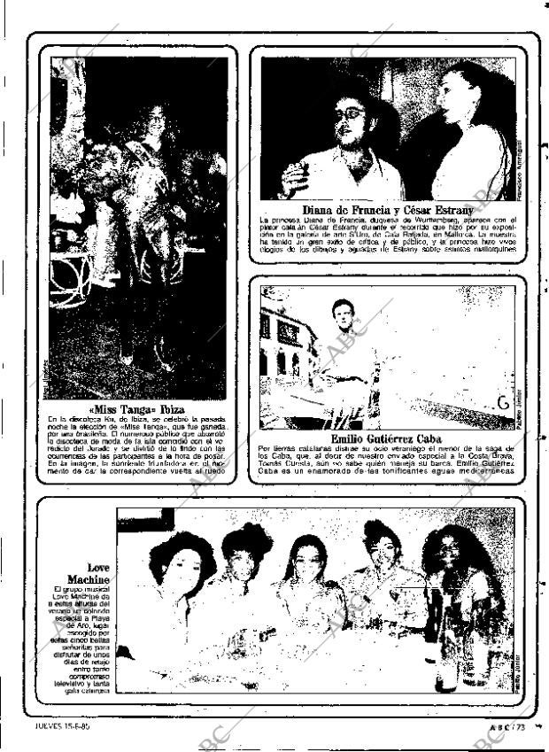 ABC MADRID 15-08-1985 página 73