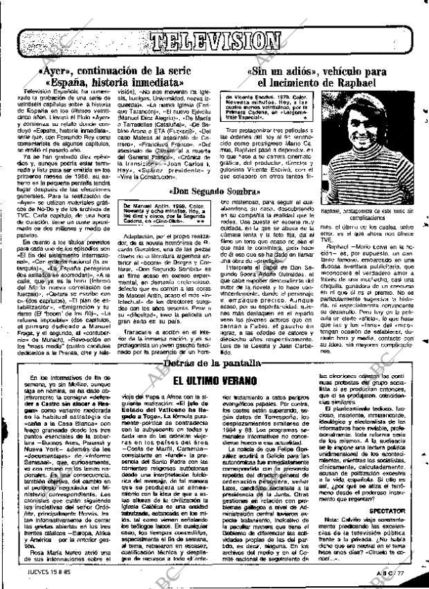 ABC MADRID 15-08-1985 página 77