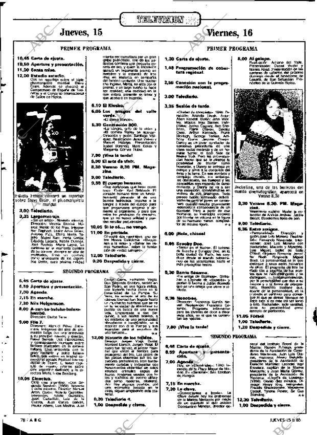 ABC MADRID 15-08-1985 página 78