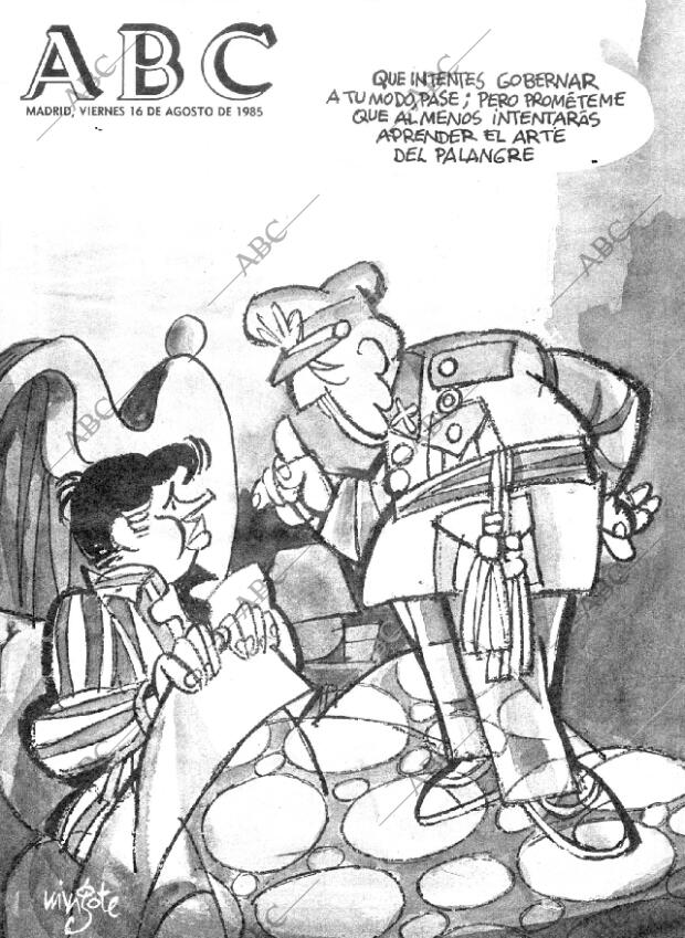 ABC MADRID 16-08-1985 página 1