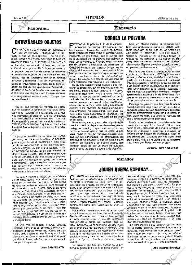 ABC MADRID 16-08-1985 página 14