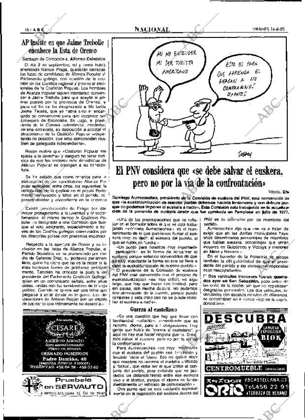ABC MADRID 16-08-1985 página 16