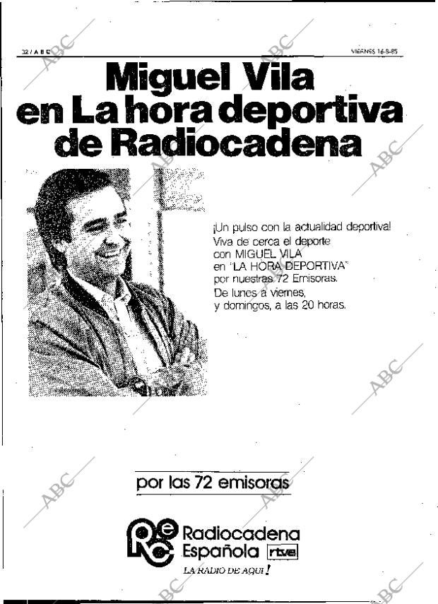 ABC MADRID 16-08-1985 página 32