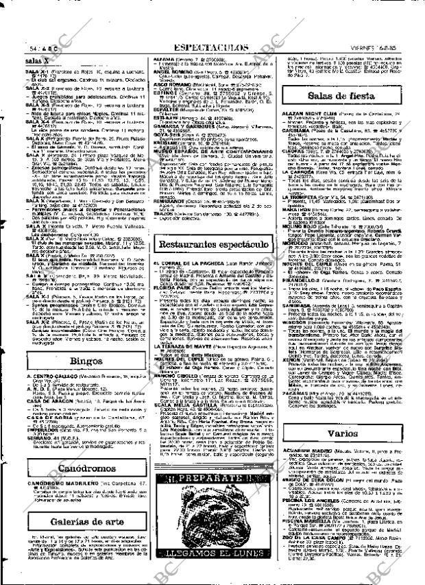 ABC MADRID 16-08-1985 página 54