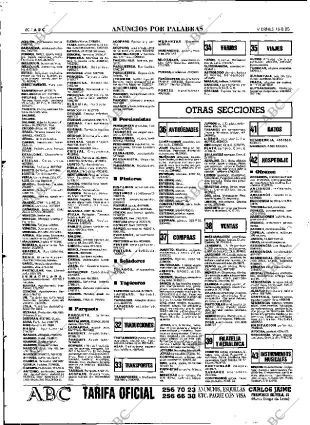 ABC MADRID 16-08-1985 página 60