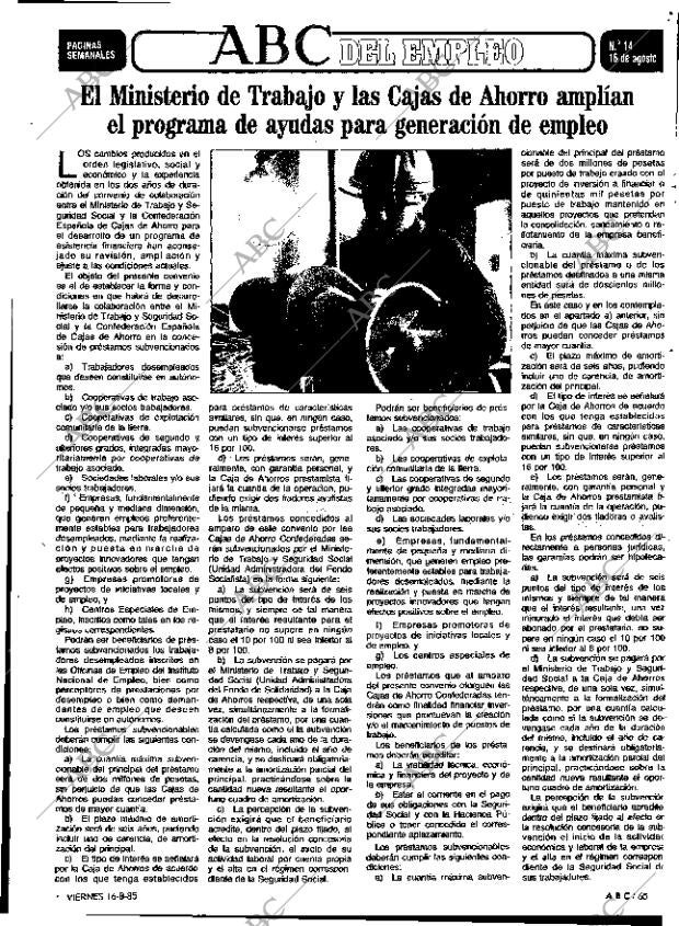 ABC MADRID 16-08-1985 página 65