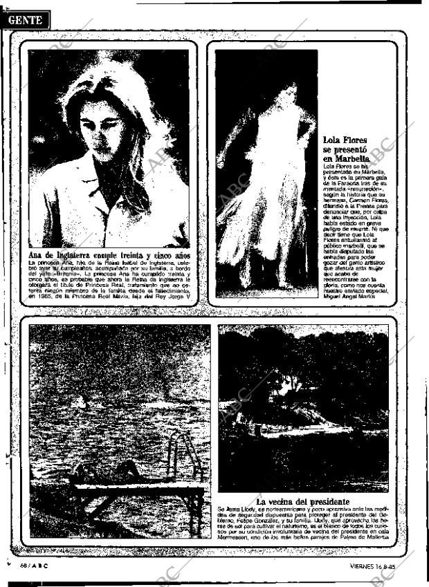 ABC MADRID 16-08-1985 página 68