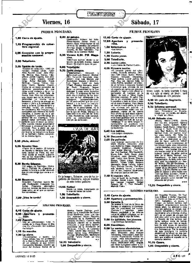 ABC MADRID 16-08-1985 página 69