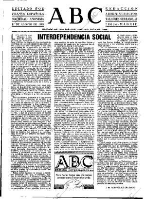 ABC MADRID 17-08-1985 página 3