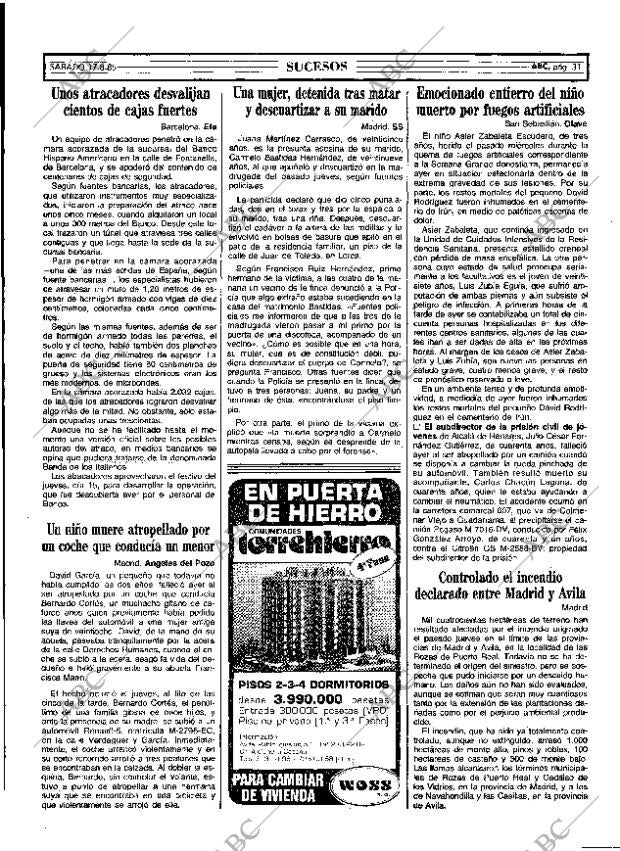 ABC MADRID 17-08-1985 página 31