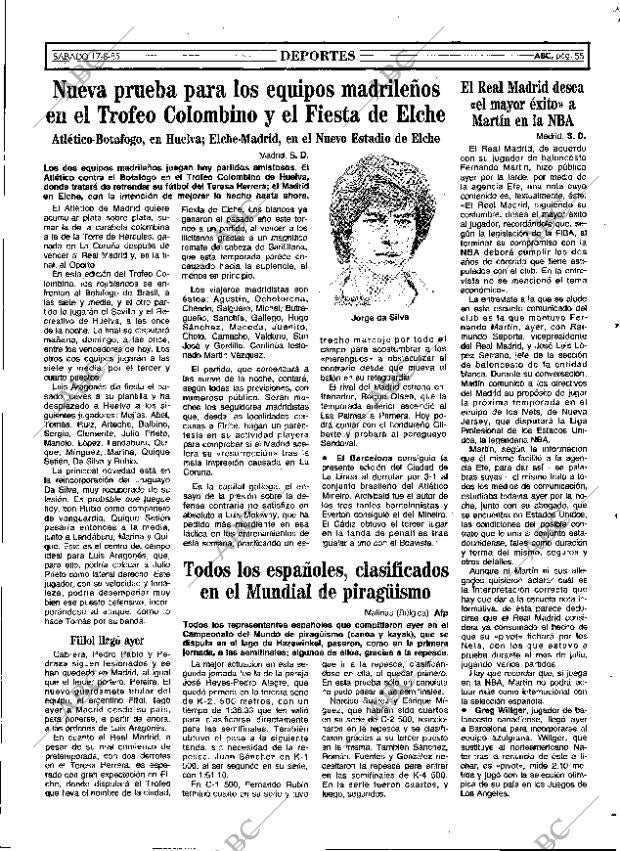 ABC MADRID 17-08-1985 página 55