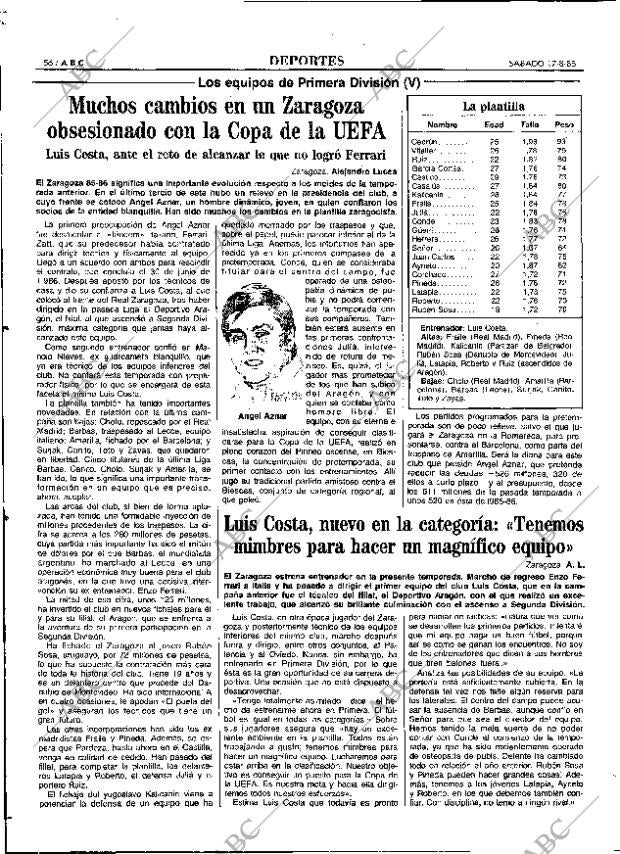ABC MADRID 17-08-1985 página 56
