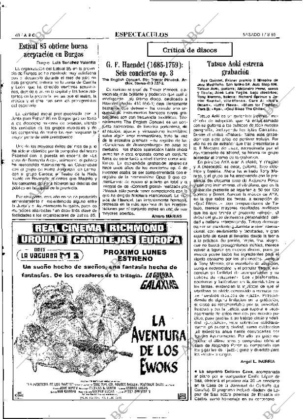 ABC MADRID 17-08-1985 página 60