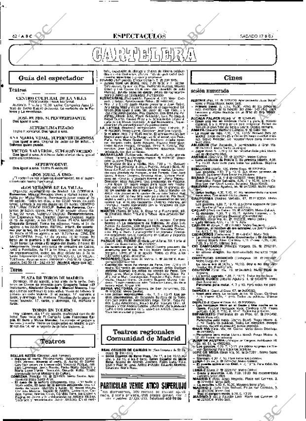 ABC MADRID 17-08-1985 página 62