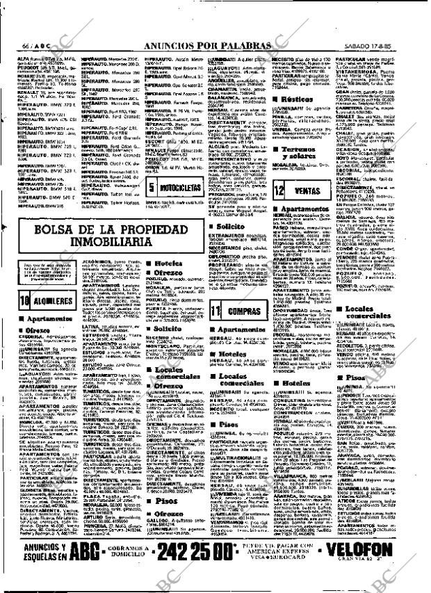 ABC MADRID 17-08-1985 página 66