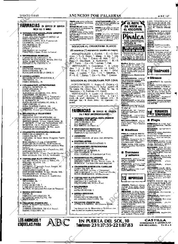 ABC MADRID 17-08-1985 página 67