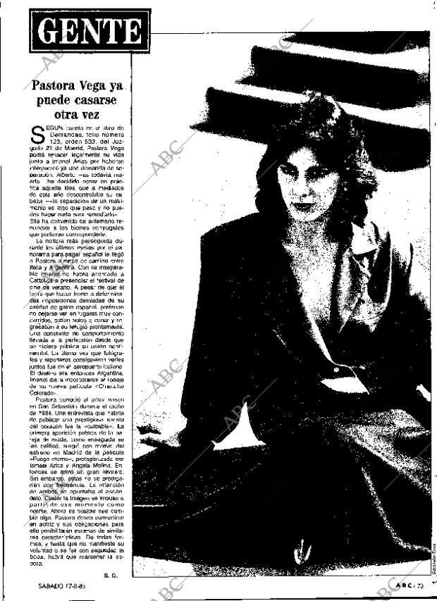 ABC MADRID 17-08-1985 página 73