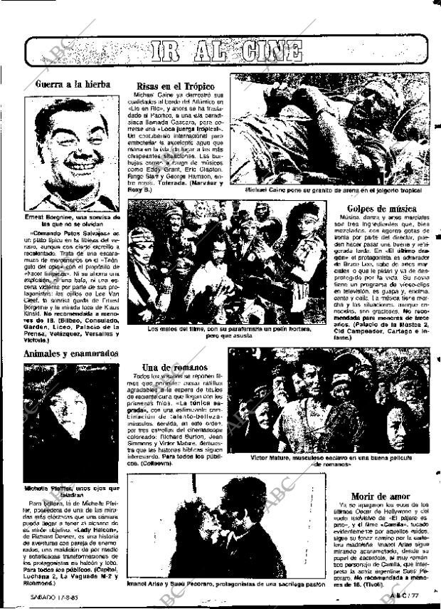 ABC MADRID 17-08-1985 página 77