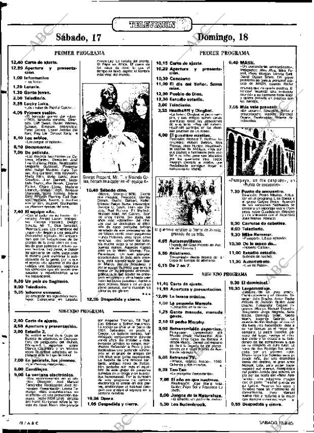 ABC MADRID 17-08-1985 página 78