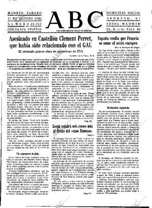 ABC MADRID 17-08-1985 página 9