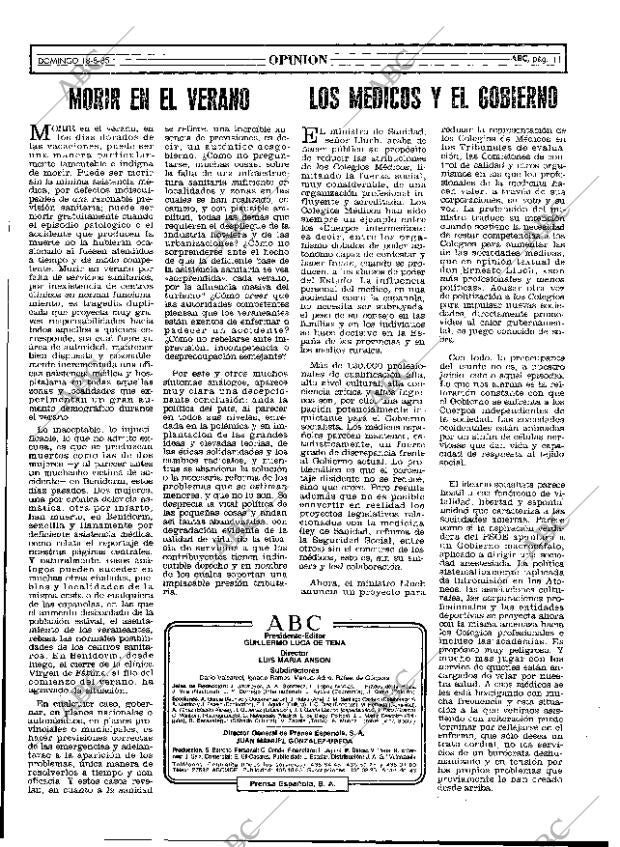 ABC MADRID 18-08-1985 página 11