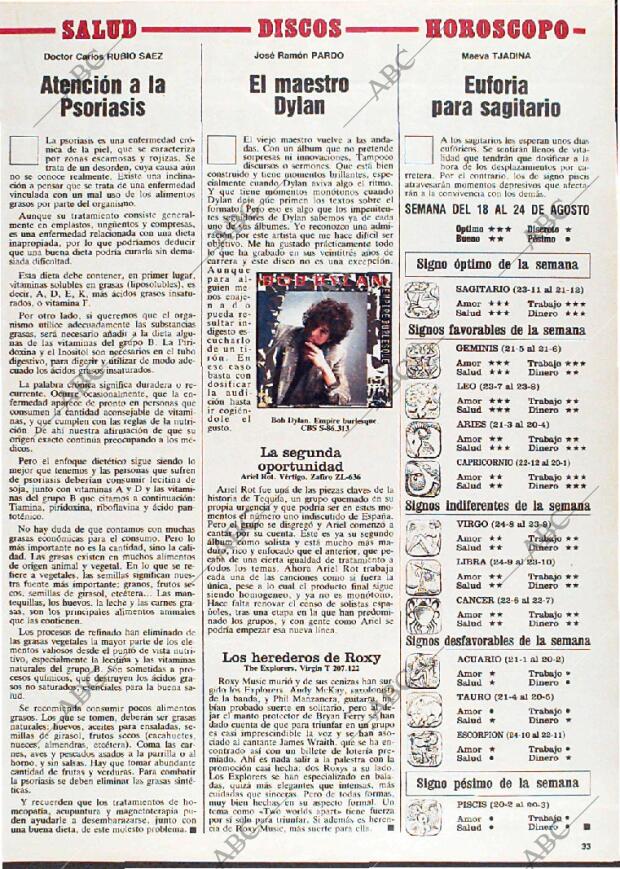 ABC MADRID 18-08-1985 página 113