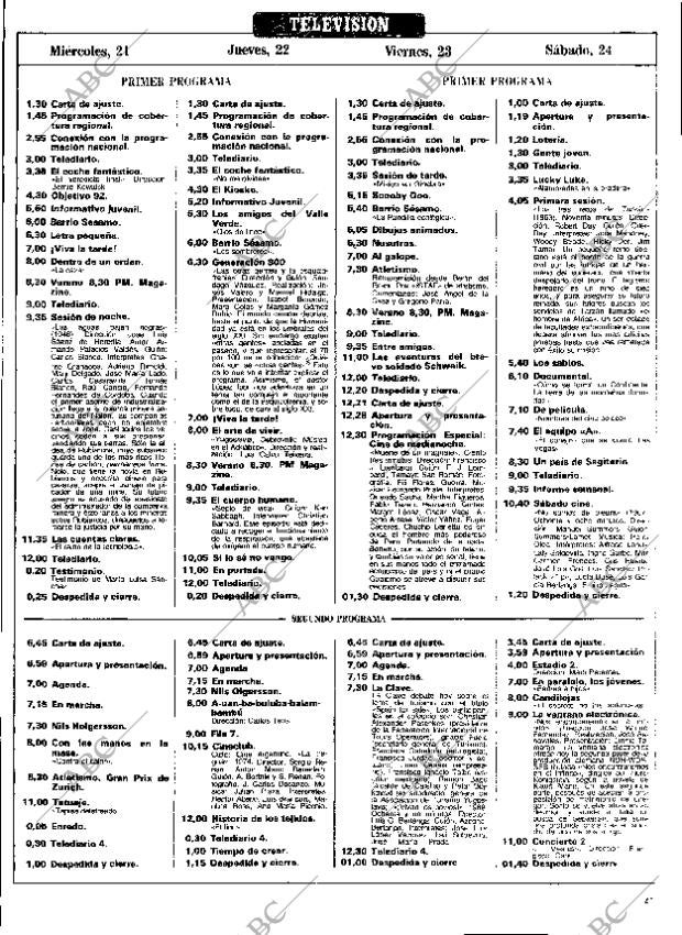 ABC MADRID 18-08-1985 página 127