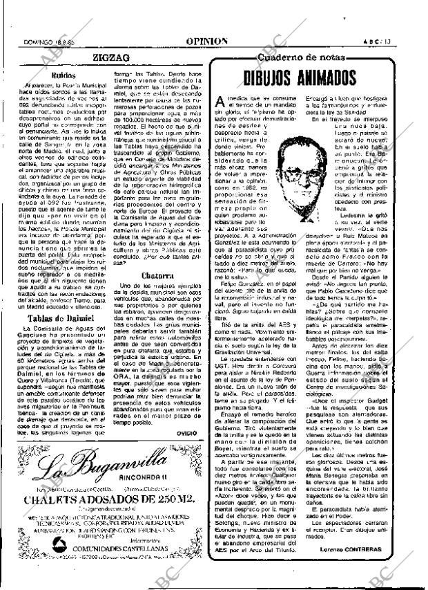 ABC MADRID 18-08-1985 página 13