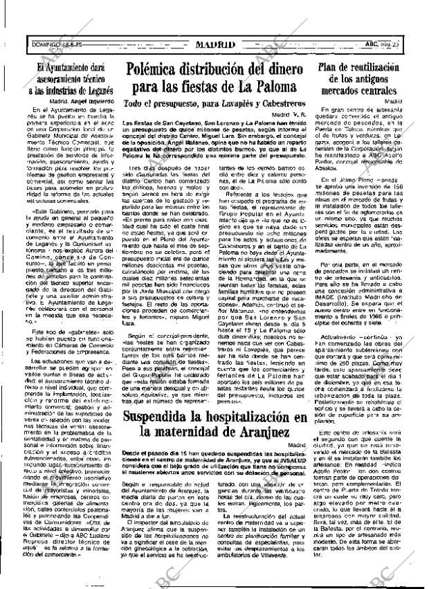 ABC MADRID 18-08-1985 página 25