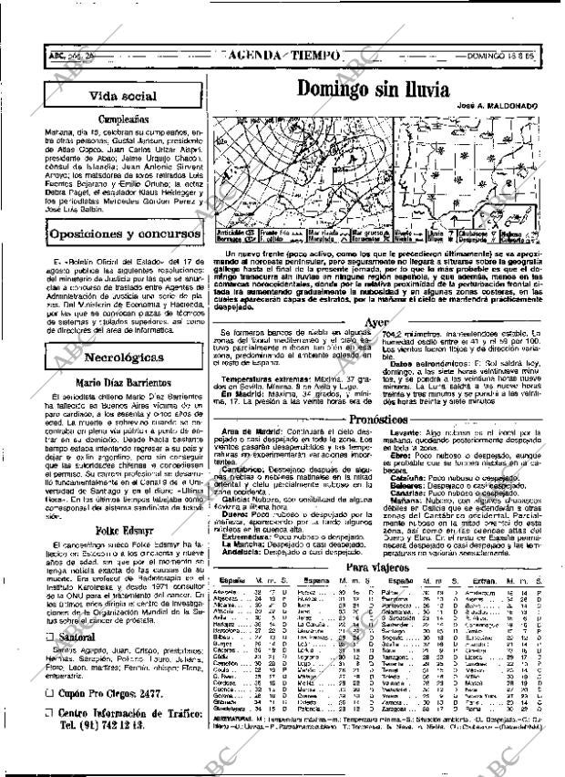 ABC MADRID 18-08-1985 página 26