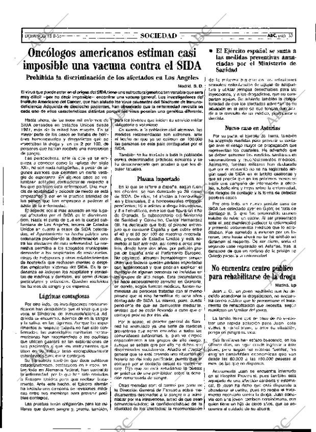 ABC MADRID 18-08-1985 página 33