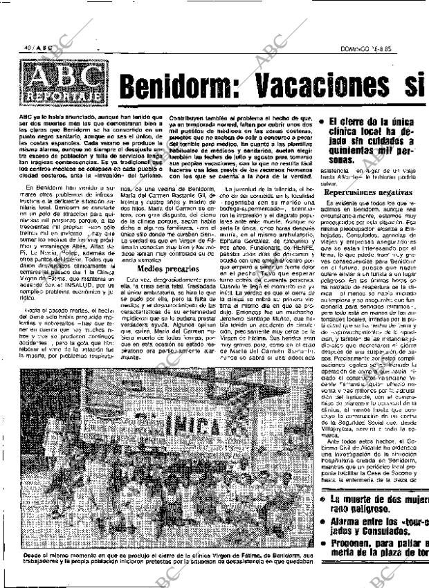 ABC MADRID 18-08-1985 página 40