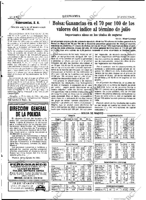 ABC MADRID 18-08-1985 página 44