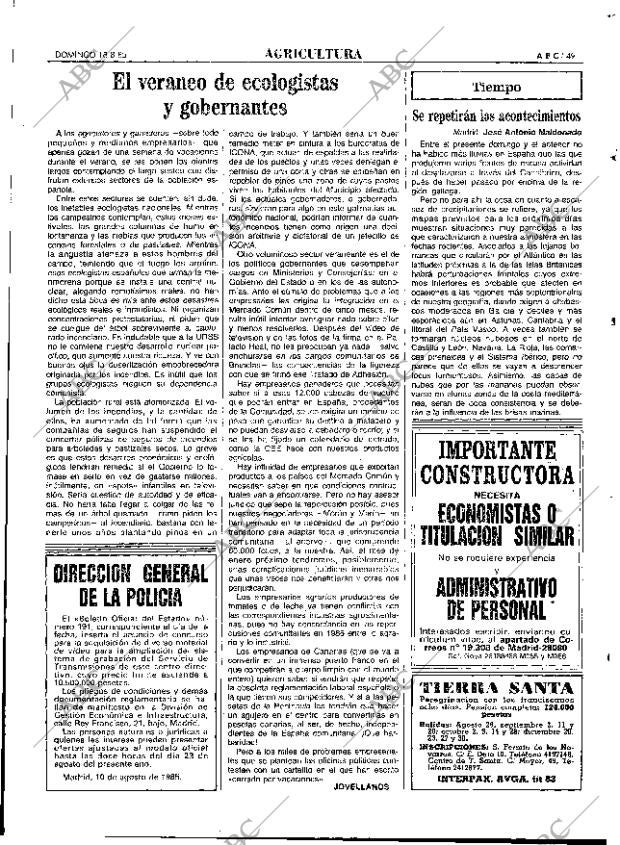 ABC MADRID 18-08-1985 página 49
