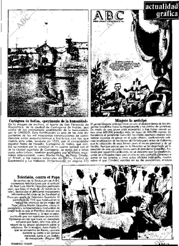 ABC MADRID 18-08-1985 página 5