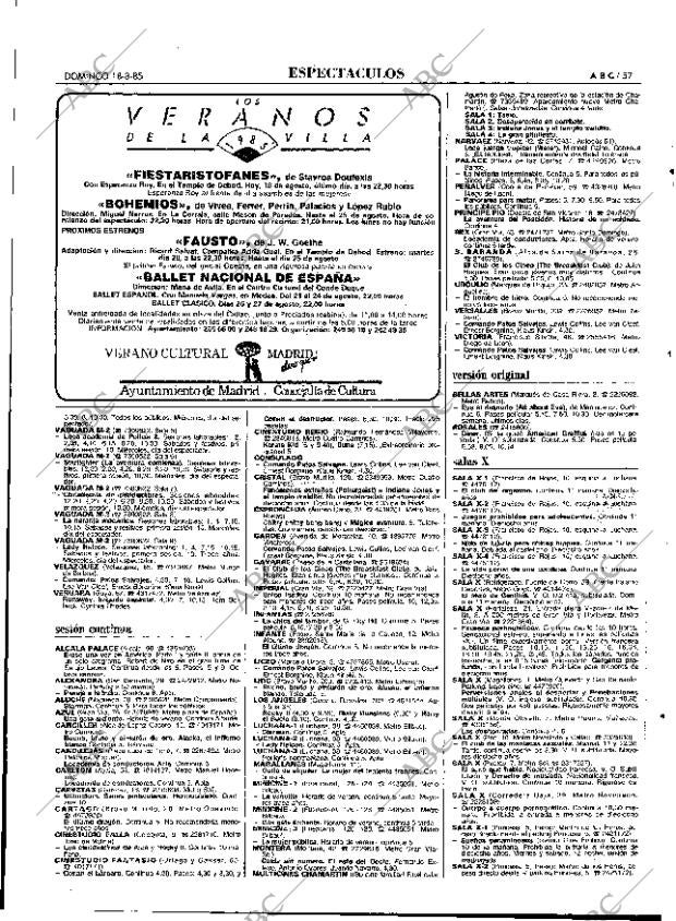 ABC MADRID 18-08-1985 página 57