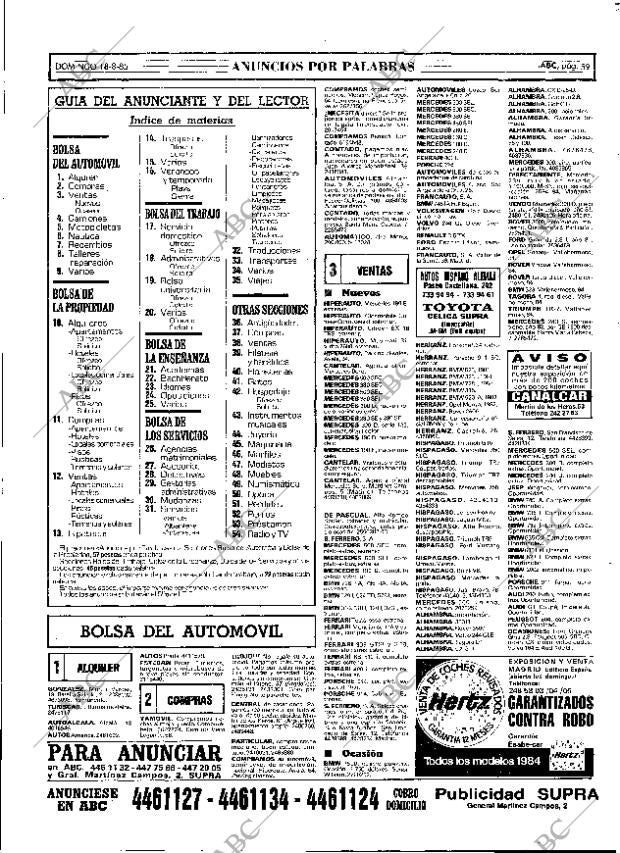 ABC MADRID 18-08-1985 página 59