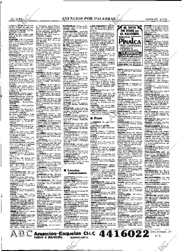 ABC MADRID 18-08-1985 página 62