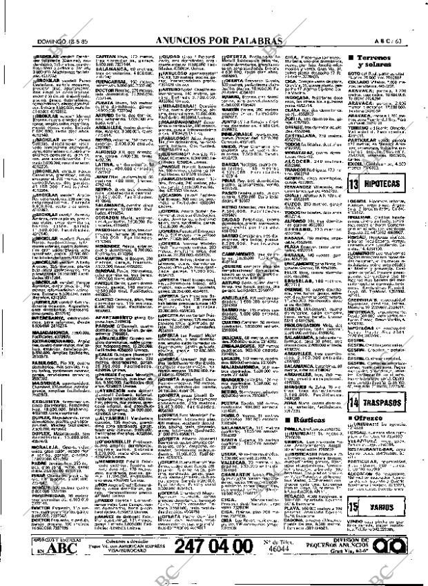 ABC MADRID 18-08-1985 página 63